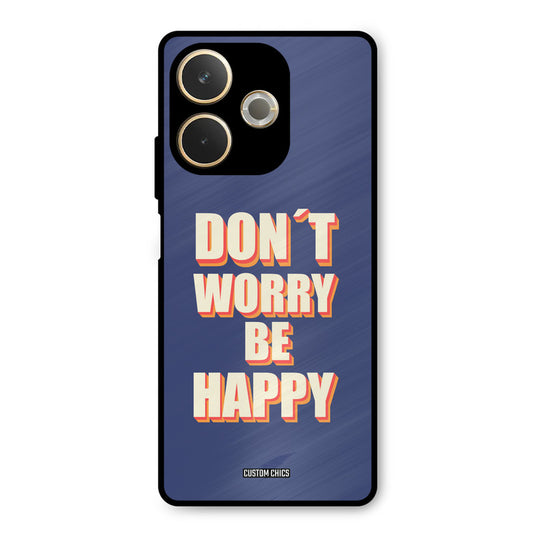 Dont Worry Be Happy Oppo A5 Pro Mobile Back Cover - Typography PrintShield Case