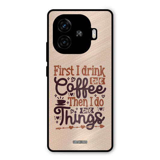 Drink Coffee iQoo Neo 10R Mobile Back Cover - Typography PrintShield Case
