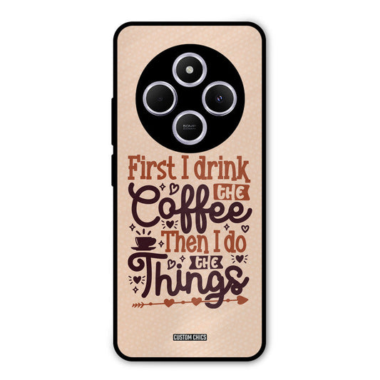 Drink Coffee Poco M7 Mobile Back Cover - Typography PrintShield Case