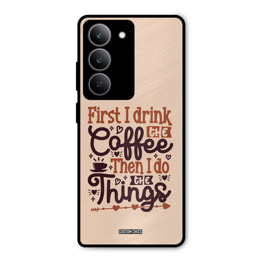 Drink Coffee Realme 14x Mobile Back Cover - Typography PrintShield Case