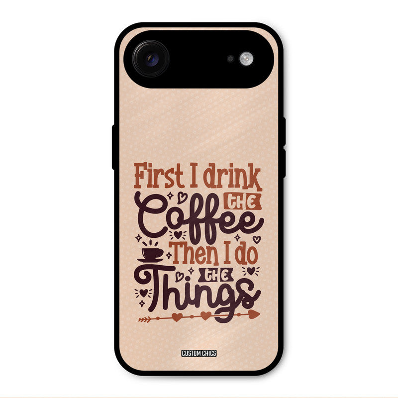 Drink Coffee iPhone Air Mobile Back Cover - Typography PrintShield Case