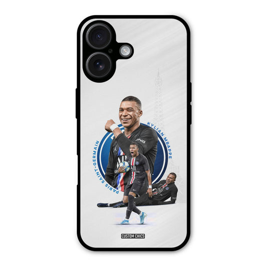 Elegant Mbappe  iPhone 16 Mobile Back Cover - Sports PrintShield Case