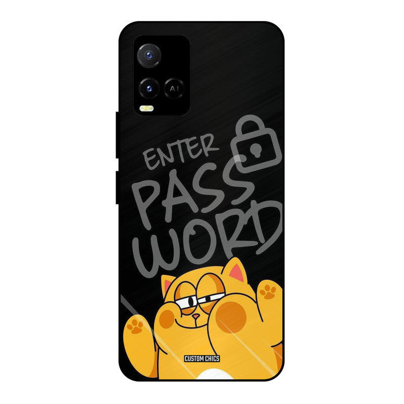 Enter Password Vivo Y33s Mobile Back Cover - Cute PrintShield Case
