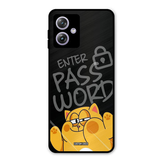 Enter Password Moto G54 Mobile Back Cover - Cute PrintShield Case