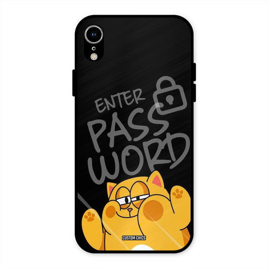 Enter Password iPhone XR Mobile Back Cover - Cute PrintShield Case