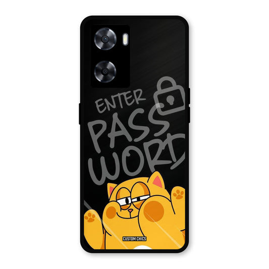 Enter Password Oppo A57 2022 Mobile Back Cover - Cute PrintShield Case