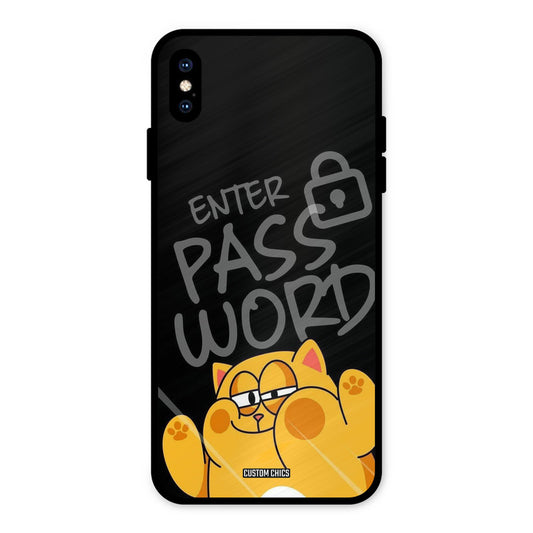 Enter Password iPhone XS Max Mobile Back Cover - Cute PrintShield Case