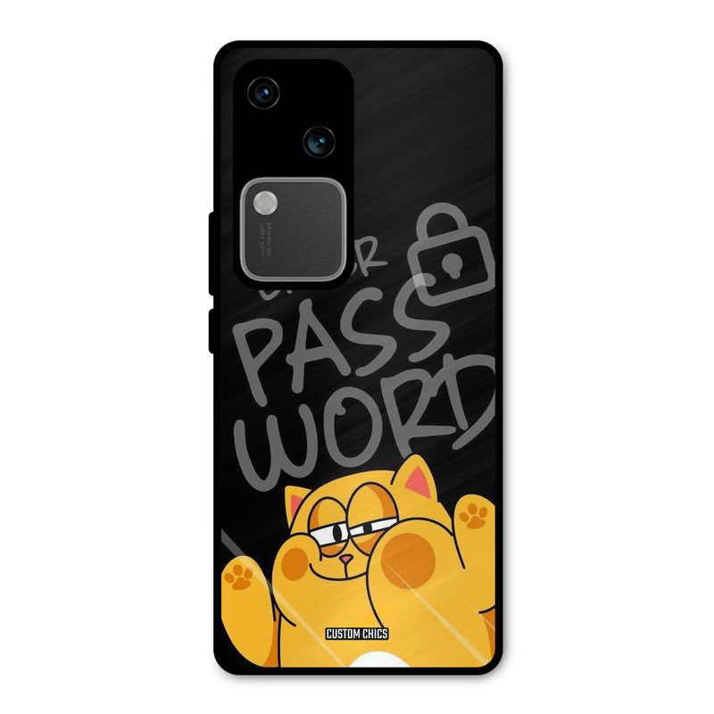 Enter Password Vivo V30 Mobile Back Cover - Cute PrintShield Case