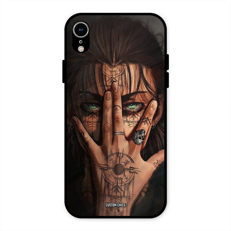 Eren Tattoo iPhone XR Mobile Back Cover - Anime PrintShield Case