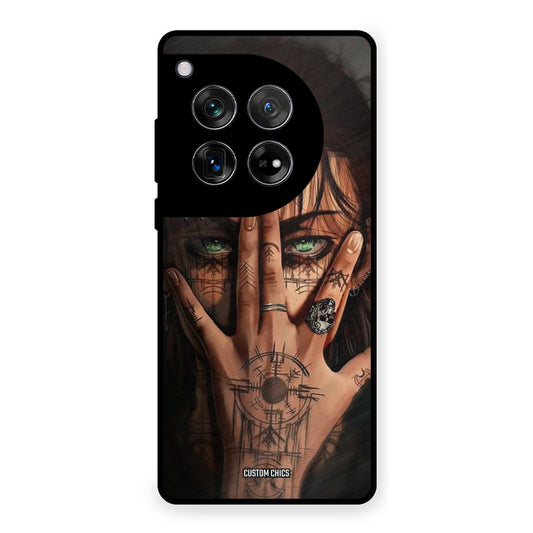 Eren Tattoo OnePlus 12 Mobile Back Cover - Anime PrintShield Case