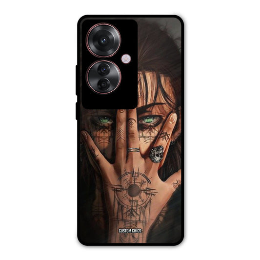 Eren Tattoo Oppo F25 Pro Mobile Back Cover - Anime PrintShield Case
