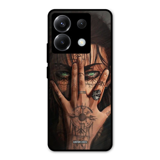 Eren Tattoo Poco X6 Mobile Back Cover - Anime PrintShield Case