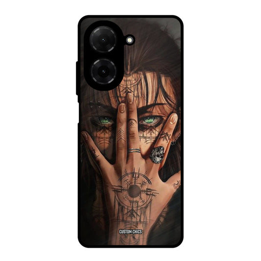 Eren Tattoo Poco C71 Mobile Back Cover - Anime PrintShield Case