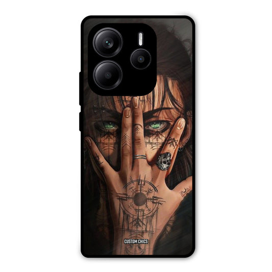 Eren Tattoo Redmi Note 14 Mobile Back Cover - Anime PrintShield Case