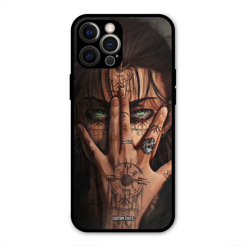Eren Tattoo iPhone 12 Pro Max Mobile Back Cover - Anime PrintShield Case