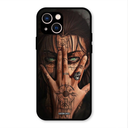 Eren Tattoo iPhone 13 Mobile Back Cover - Anime PrintShield Case