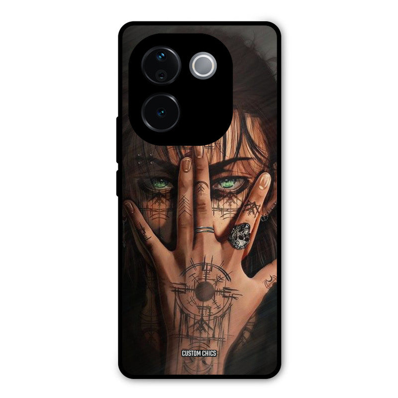 Eren Tattoo Vivo T3 Pro Mobile Back Cover - Anime PrintShield Case