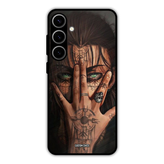 Eren Tattoo Samsung Galaxy S24 Plus Mobile Back Cover - Anime PrintShield Case