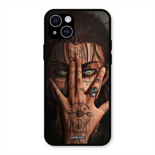 Eren Tattoo iPhone 14 Mobile Back Cover - Anime PrintShield Case