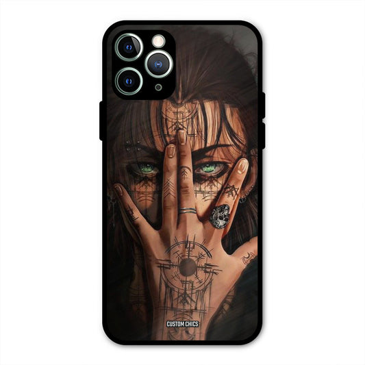 Eren Tattoo iPhone 11 Pro Max Mobile Back Cover - Anime PrintShield Case