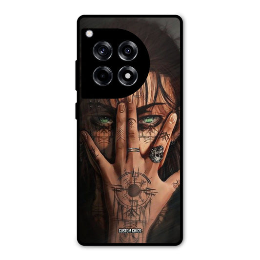 Eren Tattoo OnePlus 12R Mobile Back Cover - Anime PrintShield Case