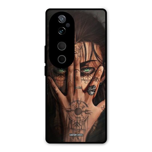Eren Tattoo Vivo V40 Pro Mobile Back Cover - Anime PrintShield Case