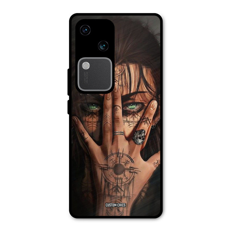 Eren Tattoo Vivo V30 Mobile Back Cover - Anime PrintShield Case