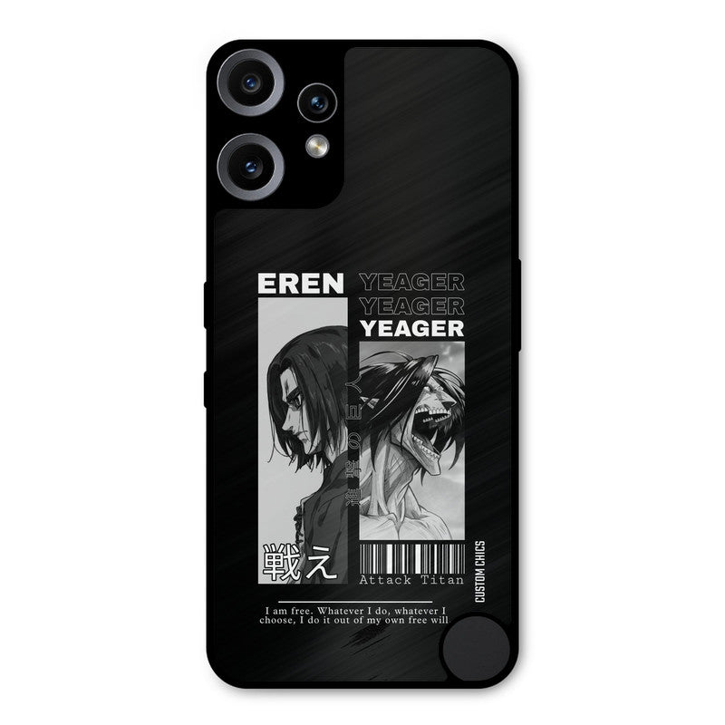 Eren Yeager Black Nothing CMF Phone 2 Pro Mobile Back Cover - Anime PrintShield Case