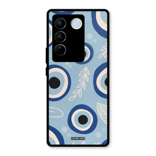 Evil Eye Painting Vivo V27 Pro Mobile Back Cover - Aesthetic PrintShield Case