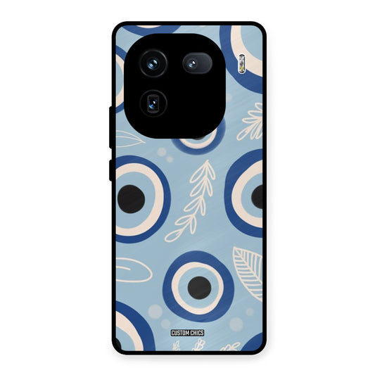 Evil Eye Painting iQOO 12 Mobile Back Cover - Aesthetic PrintShield Case