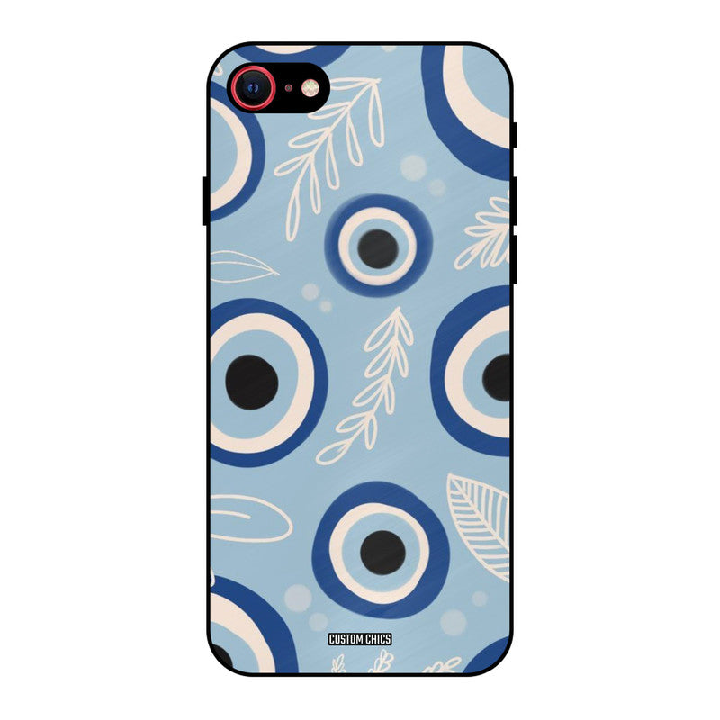 Evil Eye Painting iPhone SE 2020 Mobile Back Cover - Aesthetic PrintShield Case