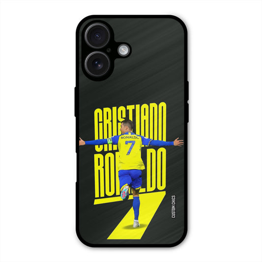 Excited Ronaldo  iPhone 16 Mobile Back Cover - Sports PrintShield Case