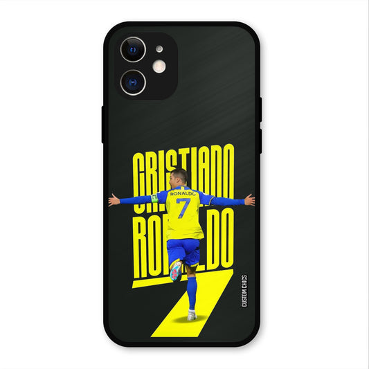 Excited Ronaldo  iPhone 12 Mobile Back Cover - Sports PrintShield Case