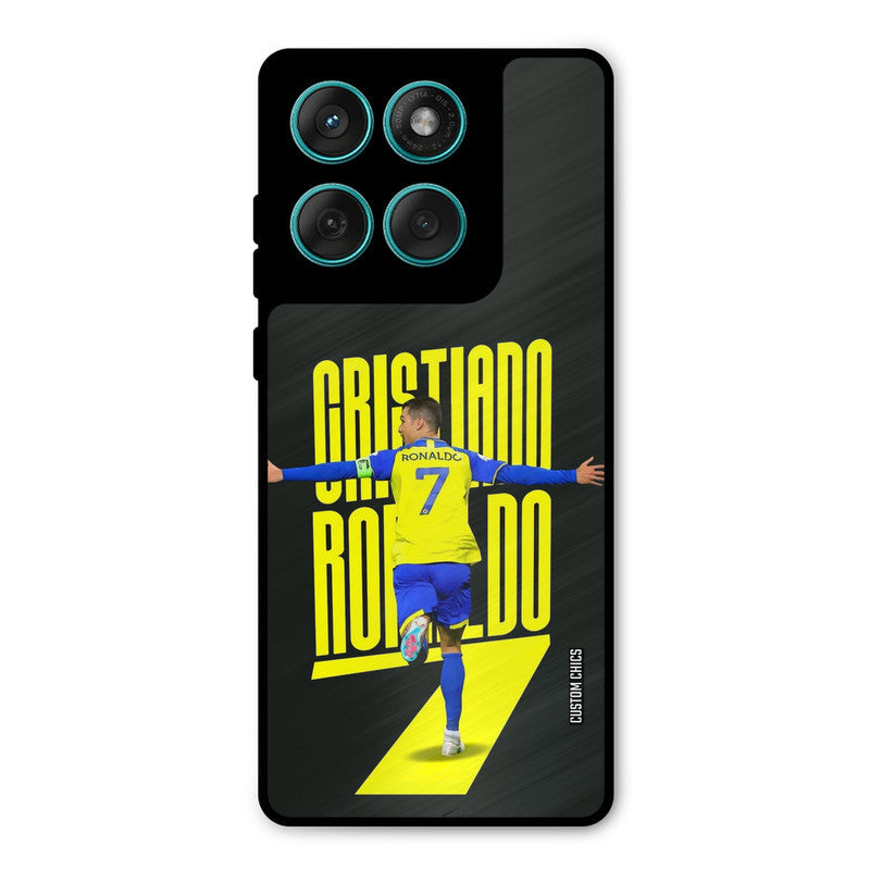 Excited Ronaldo Motorola Edge 60 Mobile Back Cover - Sports PrintShield Case