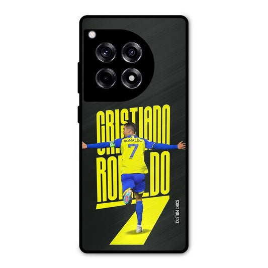 Excited Ronaldo OnePlus 12R Mobile Back Cover - Sports PrintShield Case