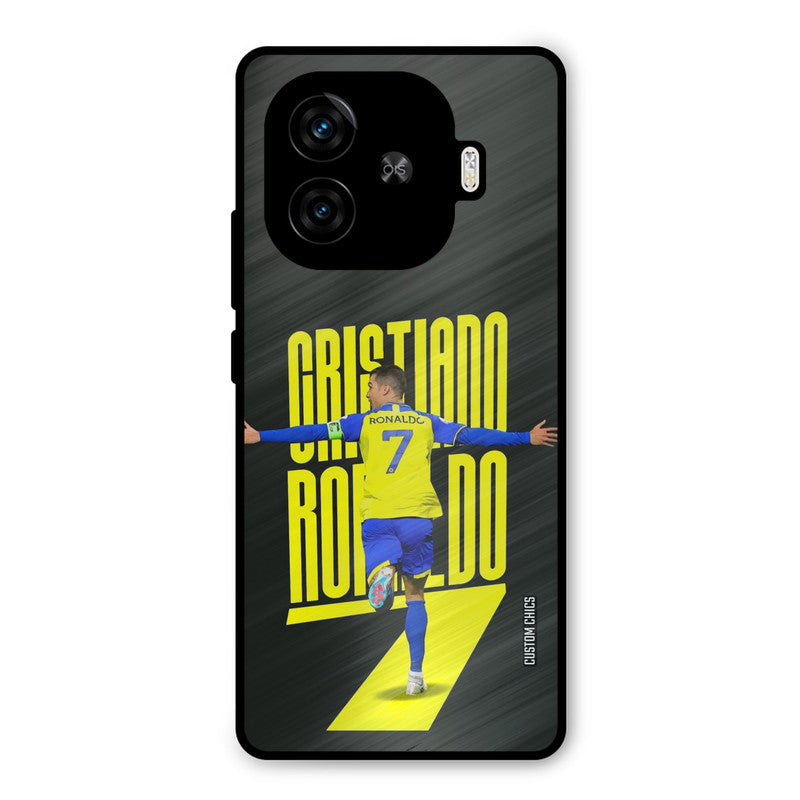 Excited Ronaldo iQoo Neo 10R Mobile Back Cover - Sports PrintShield Case