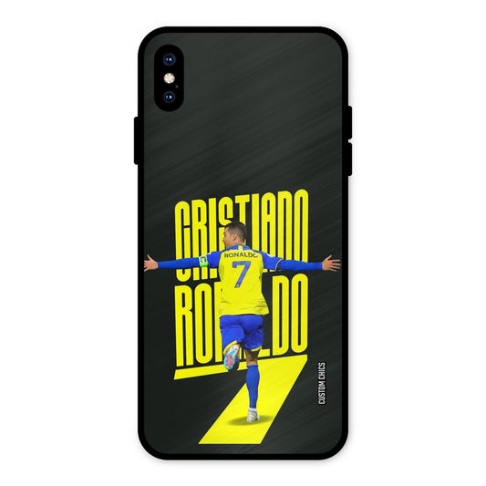 Excited Ronaldo iPhone XS Max Mobile Back Cover - Sports PrintShield Case