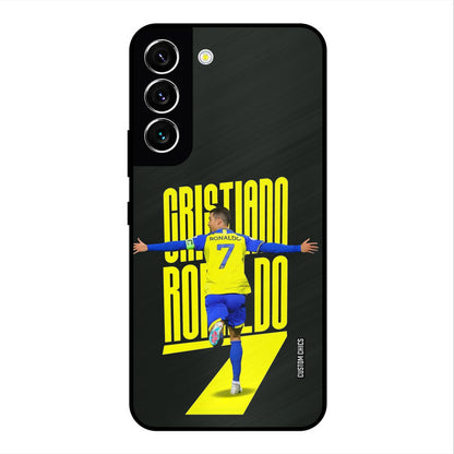 Excited Ronaldo Samsung Galaxy S22 Mobile Back Cover - Sports PrintShield Case