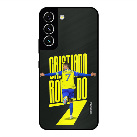 Excited Ronaldo Samsung Galaxy S22 Mobile Back Cover - Sports PrintShield Case
