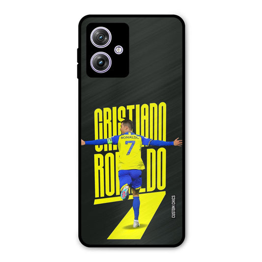 Excited Ronaldo Moto G54 Mobile Back Cover - Sports PrintShield Case