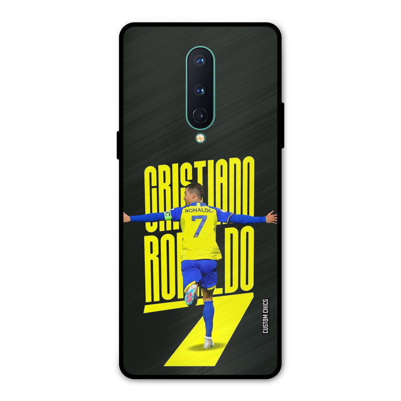 Excited Ronaldo Oneplus 8 Mobile Back Cover - Sports PrintShield Case