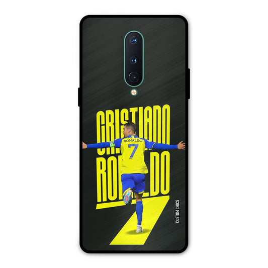 Excited Ronaldo Oneplus 8 Mobile Back Cover - Sports PrintShield Case