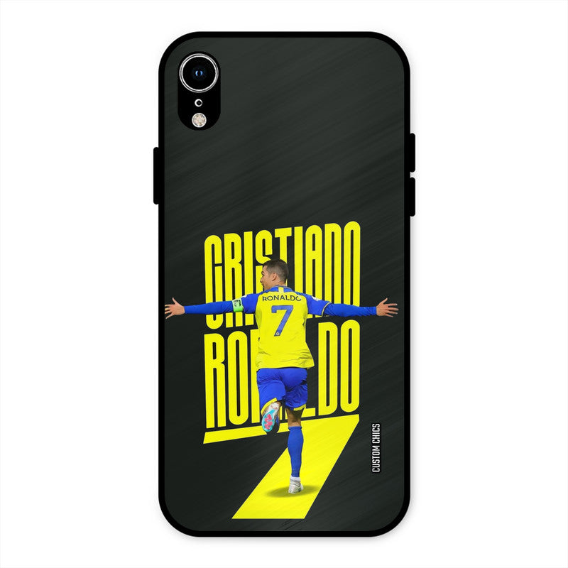 Excited Ronaldo iPhone XR Mobile Back Cover - Sports PrintShield Case