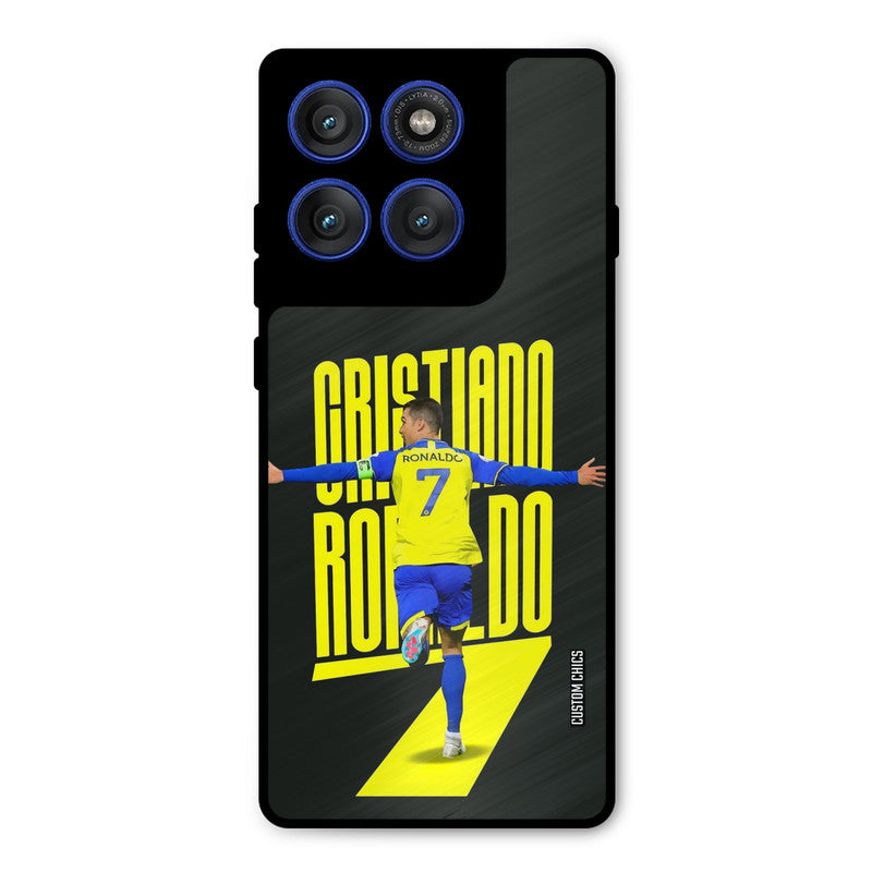 Excited Ronaldo Motorola Edge 60 Pro Mobile Back Cover - Sports PrintShield Case