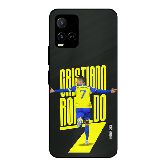 Excited Ronaldo Vivo Y33s Mobile Back Cover - Sports PrintShield Case