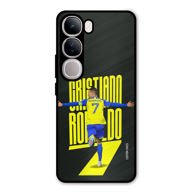 Excited Ronaldo Vivo Y300 Mobile Back Cover - Sports PrintShield Case