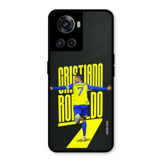 Excited Ronaldo OnePlus 10R Mobile Back Cover - Sports PrintShield Case