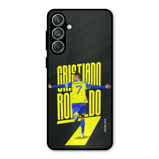 Excited Ronaldo Samsung Galaxy M55 5G Mobile Back Cover - Sports PrintShield Case