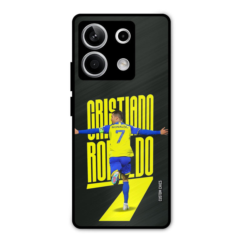 Excited Ronaldo Redmi Note 13 5G Mobile Back Cover - Sports PrintShield Case