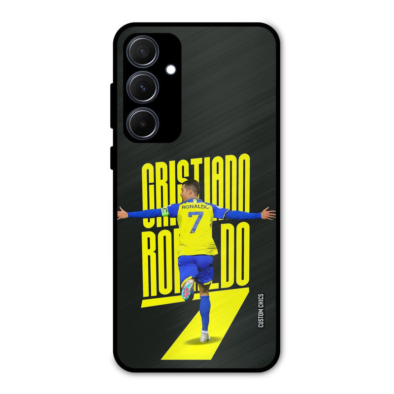 Excited Ronaldo Samsung Galaxy A35 5G Mobile Back Cover - Sports PrintShield Case